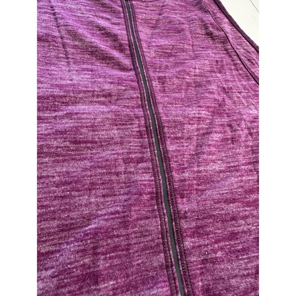 Lululemon Women's M Purple Heather Tank Top Stretch Lightweight Scoop Reflective - Picture 5 of 6